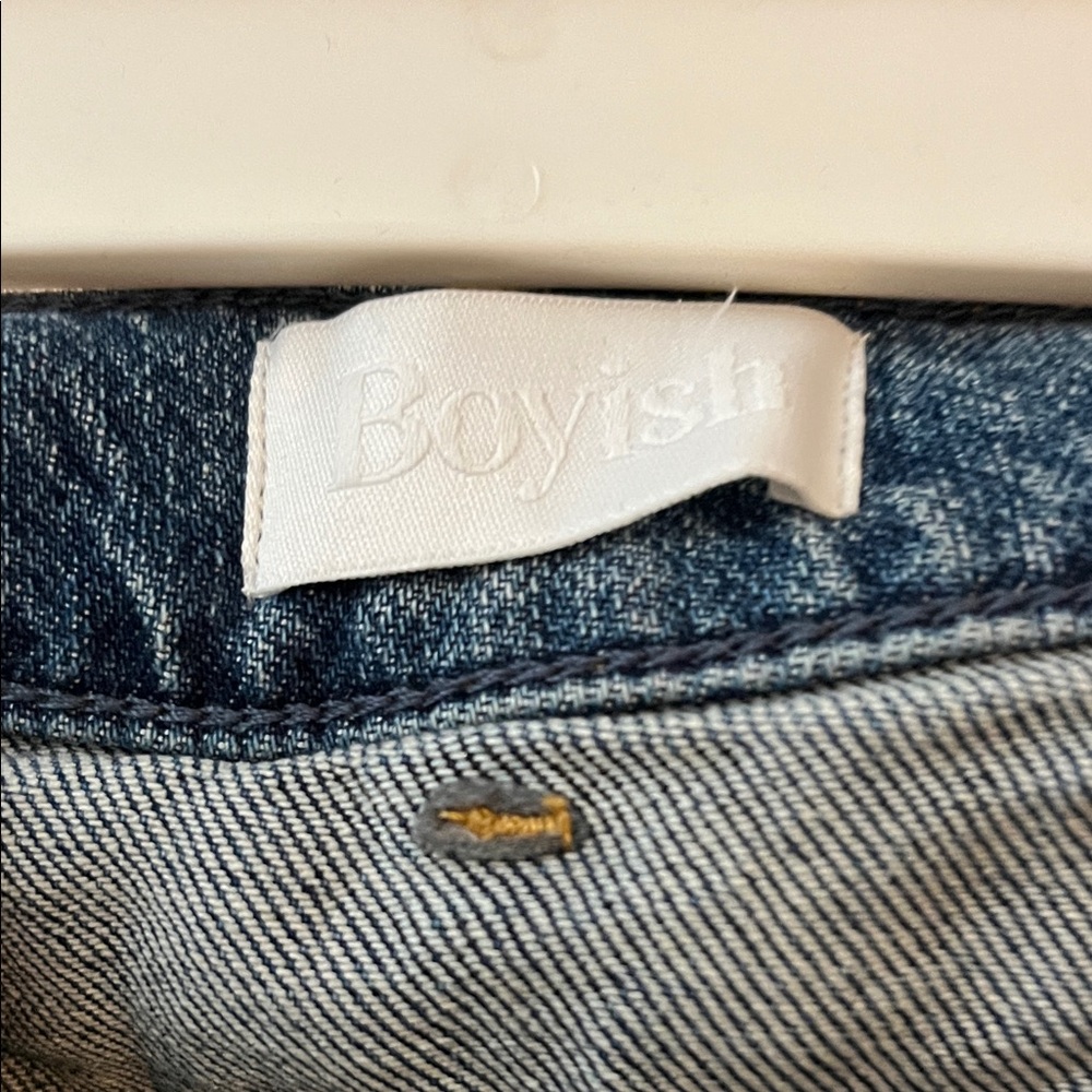 Classic Boyish Blue Denim Jeans - Picture 2 of 4